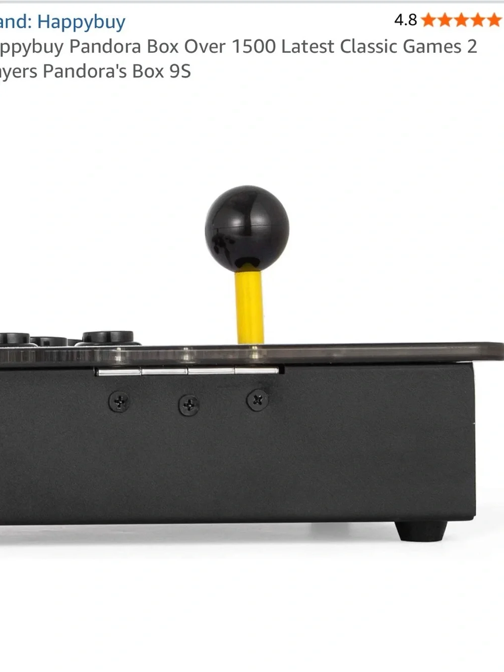 White Pandora's Box 9S Arcade Console with Dual Joysticks